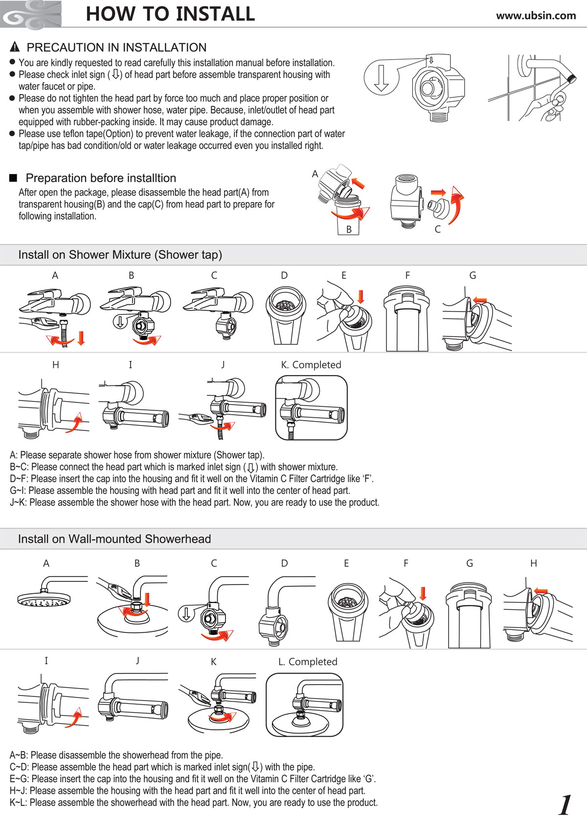 vita clean shower filter install manual_1